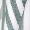 GREEN AND WHITE STRIPES COTTON FABRIC