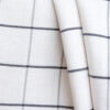 GREY AND WHITE STRIPES COTTON FABRIC