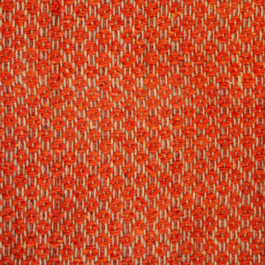ORANGE COTTON AND HEMP ALVEOLATE FABRIC