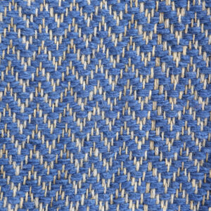 PALE BLUE COTTON AND HEMP CHEVRON FABRIC