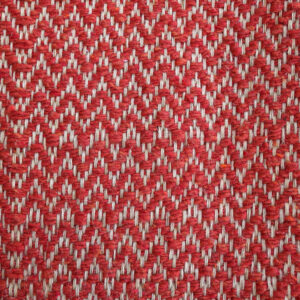 RED COTTON AND HEMP ZIG ZAG FABRIC